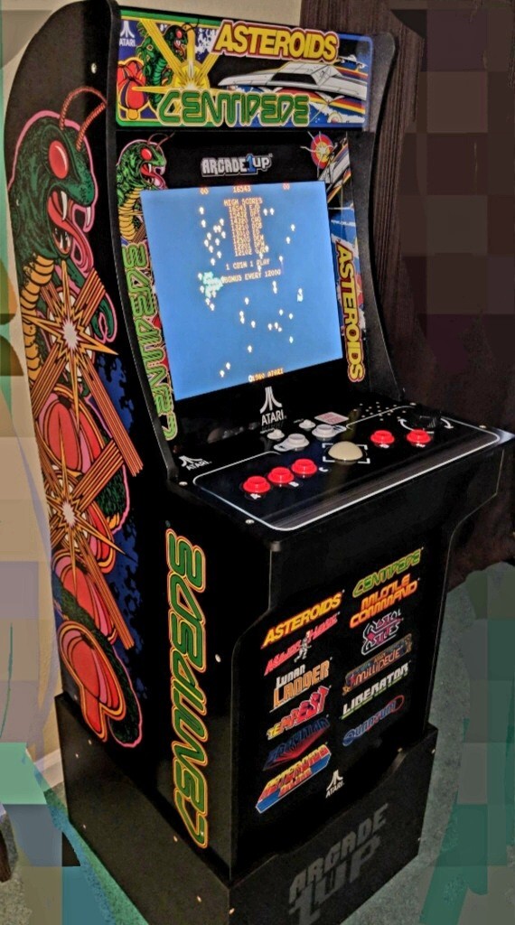 Arcade1Up Atari Deluxe 12-In-1 Arcade Machine with Riser. Asteroids Centipede
