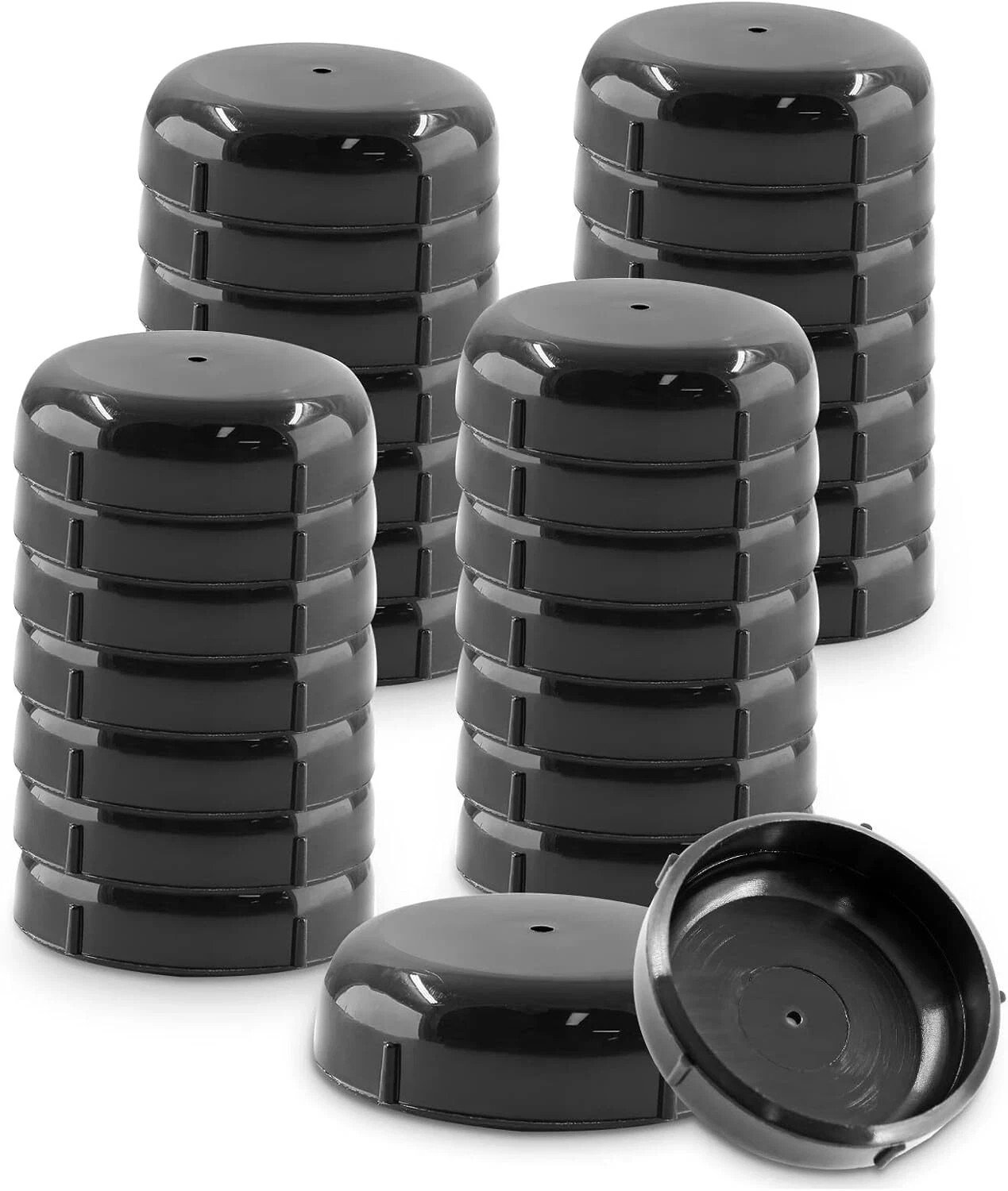 40 Pcs 1-1/2" Wrought Iron Patio Furniture Feet Caps Outdoor Patio Chair Glides