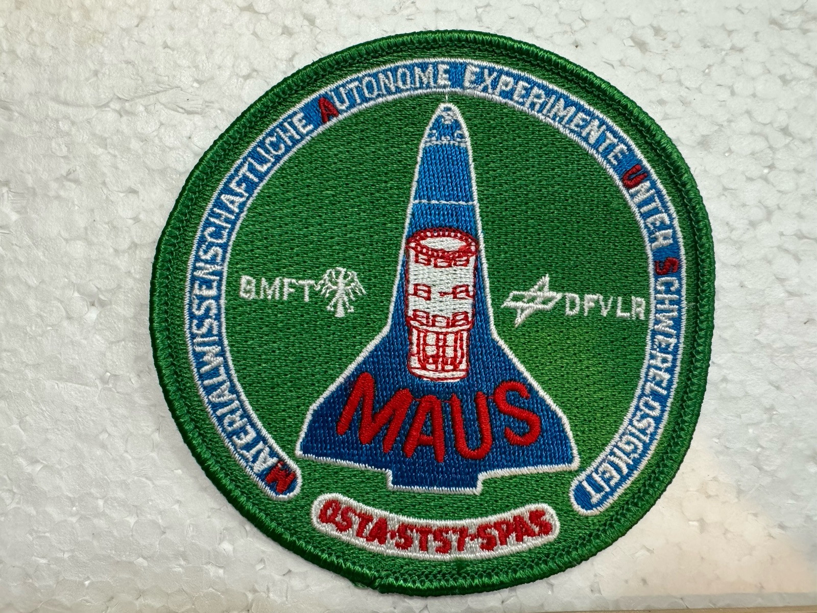 Vintage NASA Space Shuttle Patch - MAUS - SPAS - DFVLR - MFT
