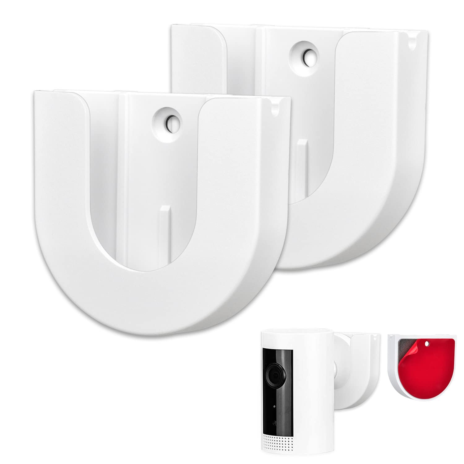 2 Pack Strong Adhesive Wall Mount for Ring Indoor Cam(2nd Gen and 1st...