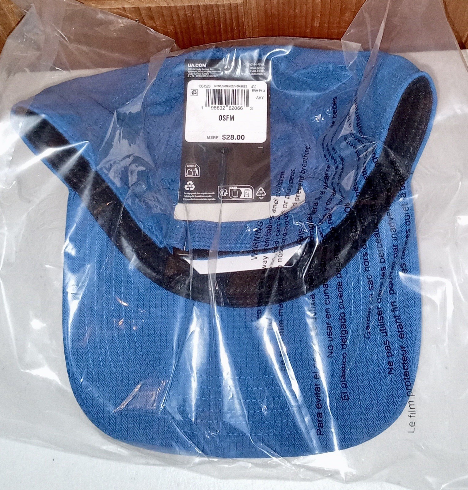 UNDER ARMOUR UA Iso-Chill ArmourVent Men’s Adjustable Hat Cap Blue 1361528-432