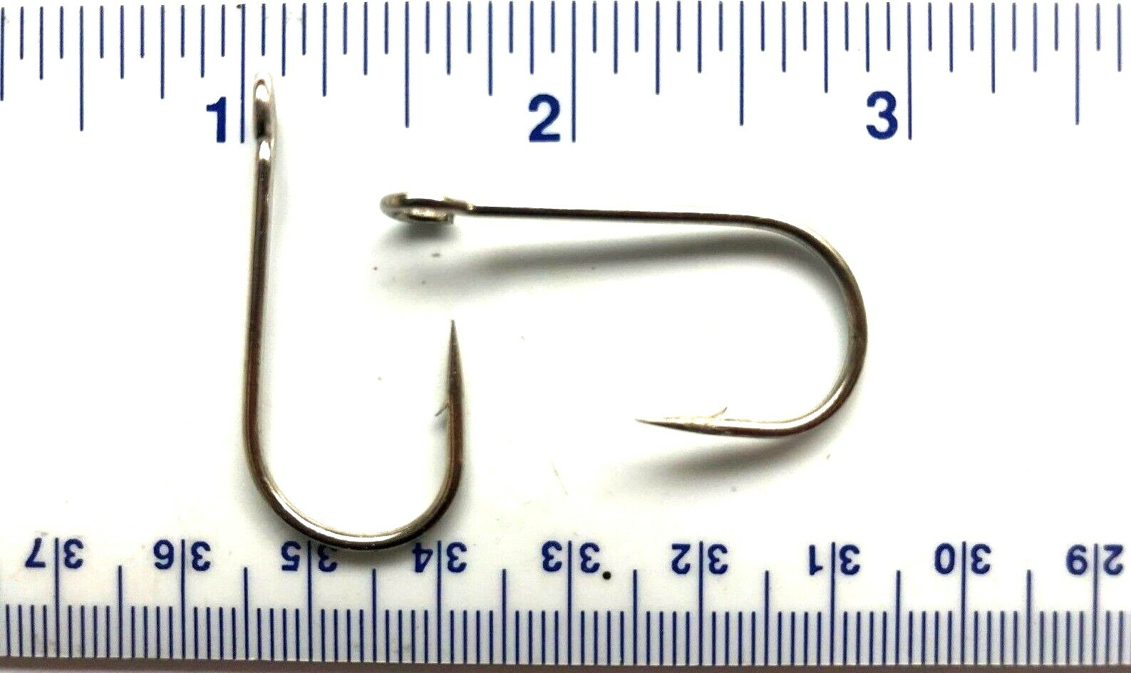 100  6X strength GT 9171 Nickel Plated Open Eye Siwash Fishing Hooks size 1/0