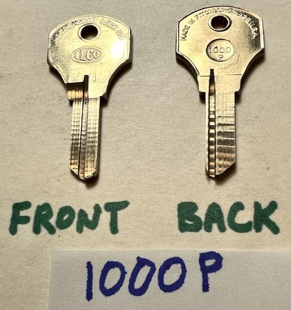 Vintage 1970s 1980s NOS ILCO 1000P key blanks new old stock CO61 CO41