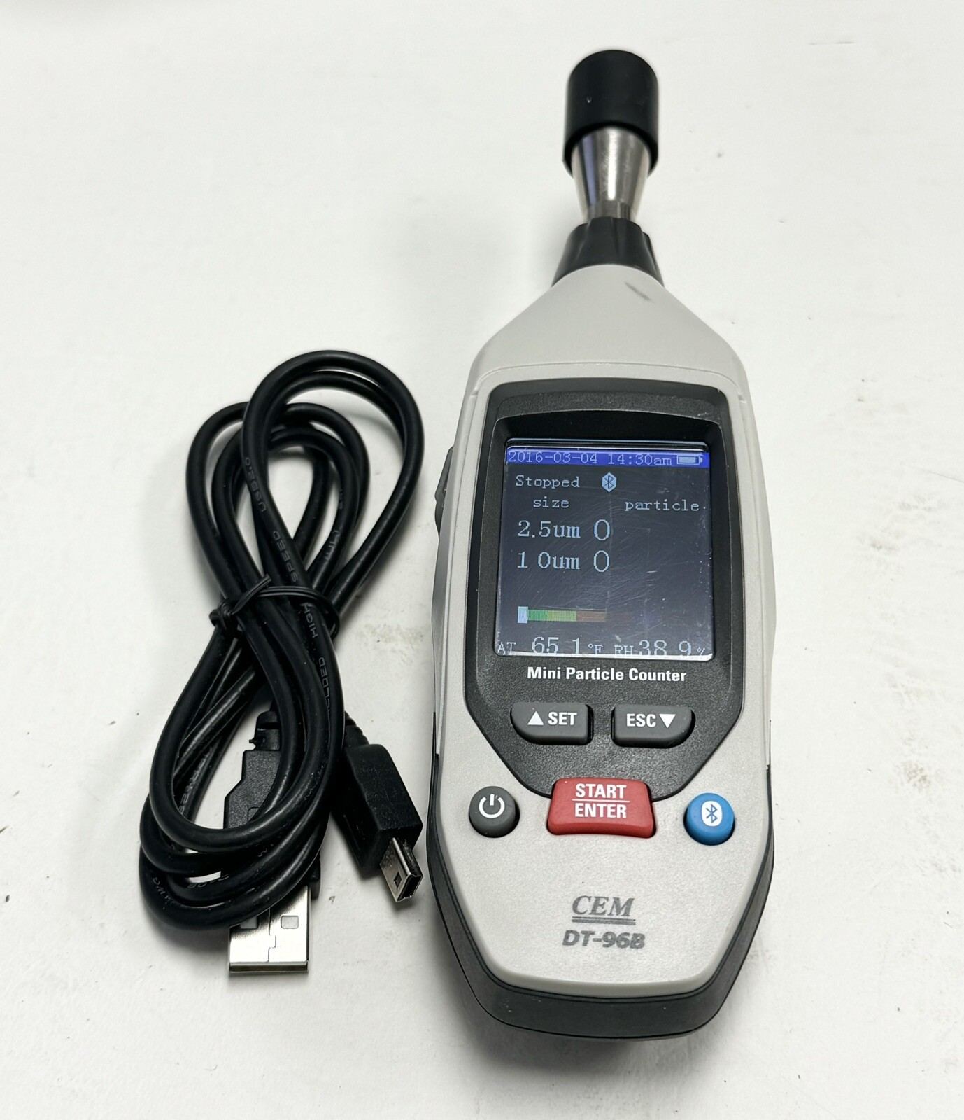 CEM DT-96B Indoor Air Quality Monitor Portable Mini Particle Counter Laser