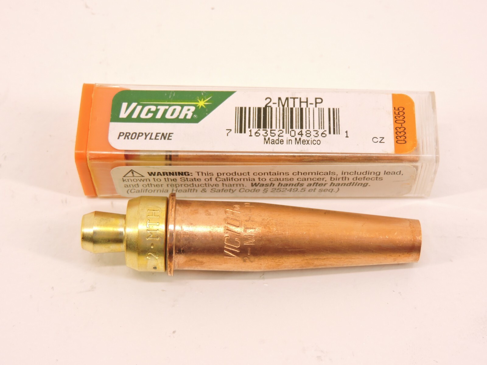 VICTOR CUTTING TIP 0-MTH-P, 0333-0355