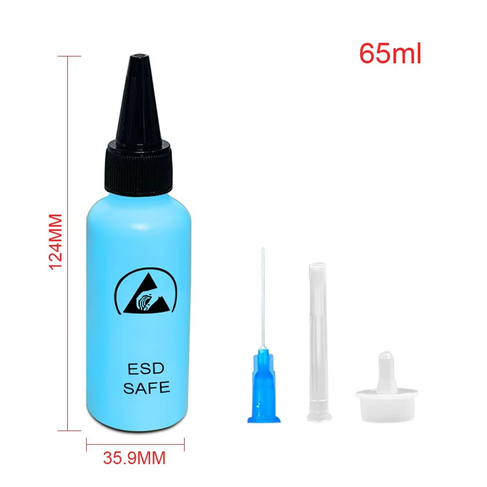 Anti-Static Alcohol Solvent Dispenser Bottle Needle Phone Repair ESD - New