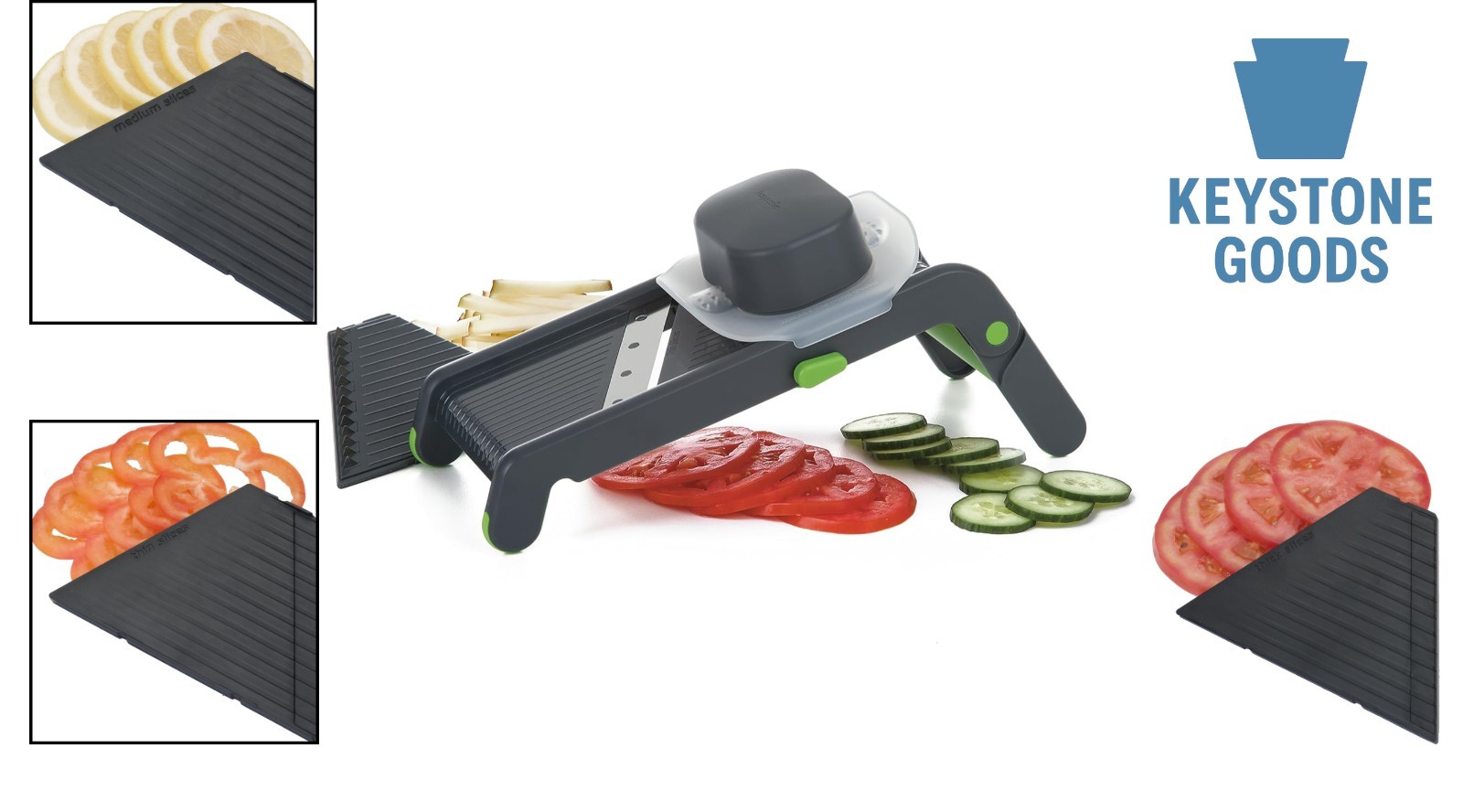 Progressive Folding Mandoline Slicer - Versatile, Dishwasher Safe, Black