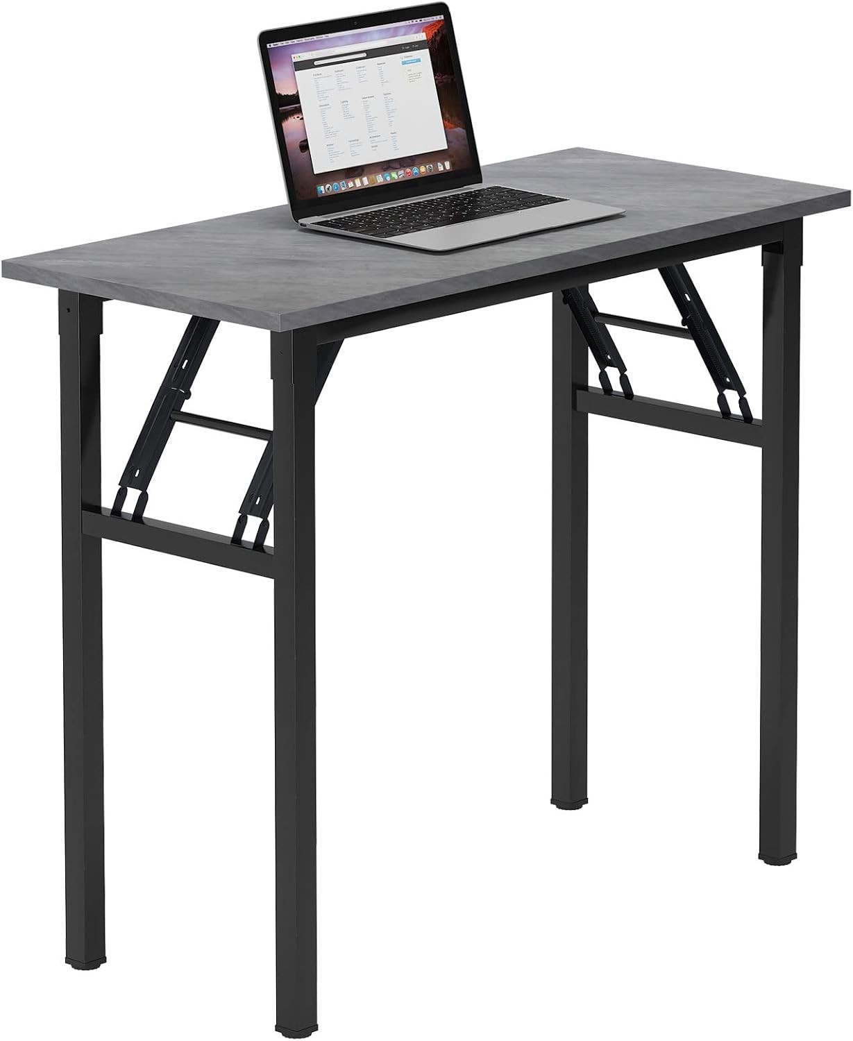 Folding Desk Small Desk 31 1/2" No Assembly Foldable Computer Desk Small