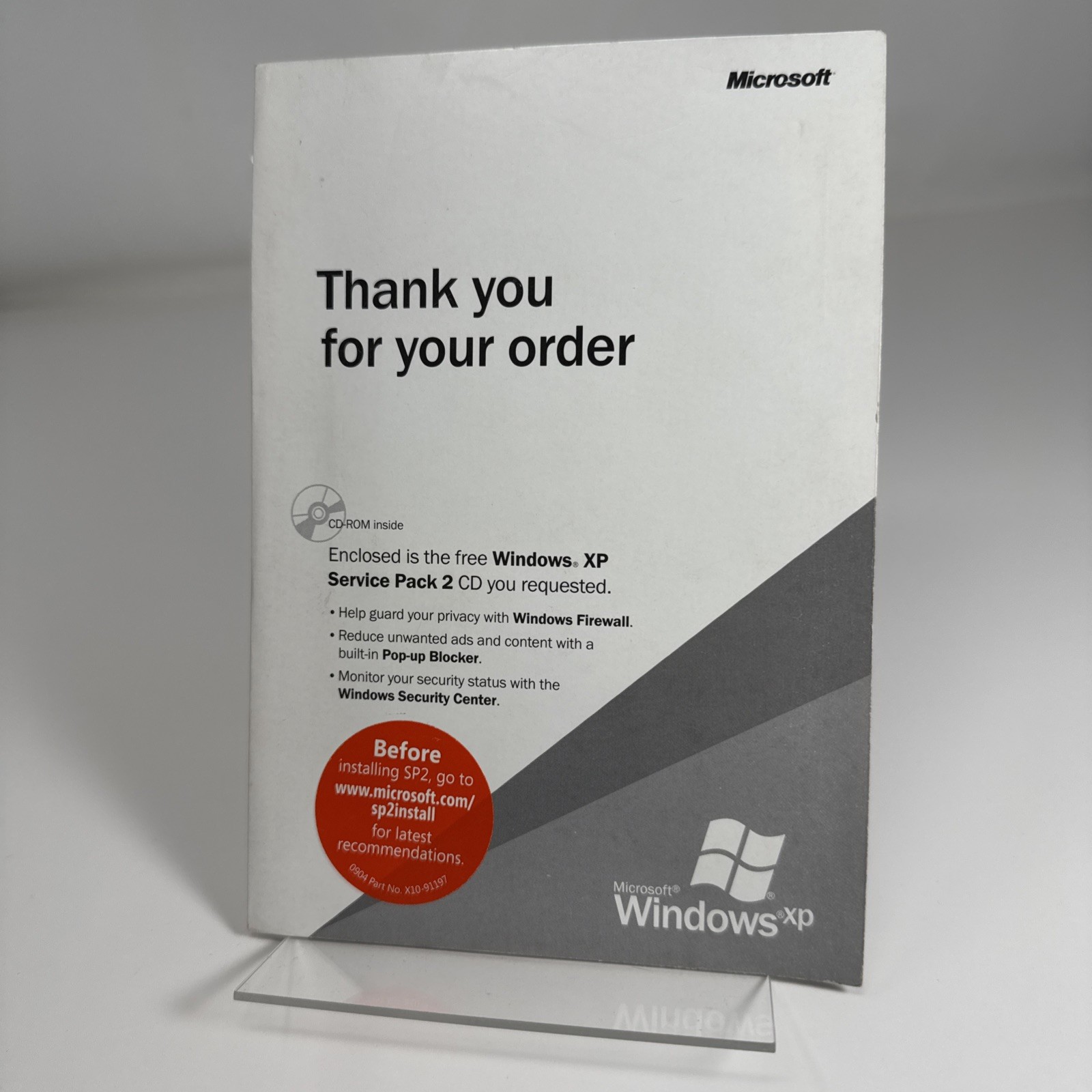 Microsoft Windows XP Service Pack 2 with Advanced Security Technologies
