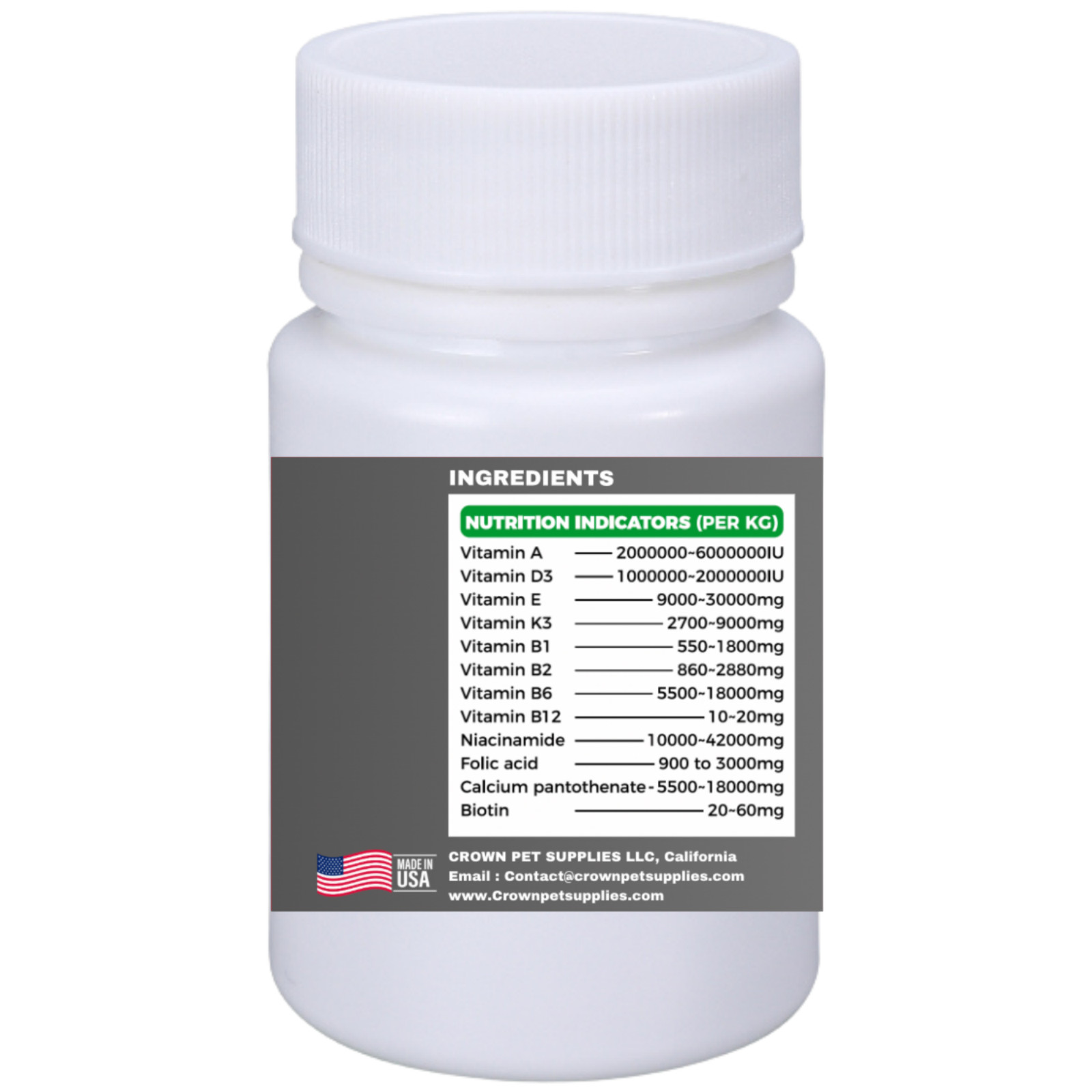 Multivitamins, Growth & Immunity, Prevent Eggs Failure, Strength For Pigeons