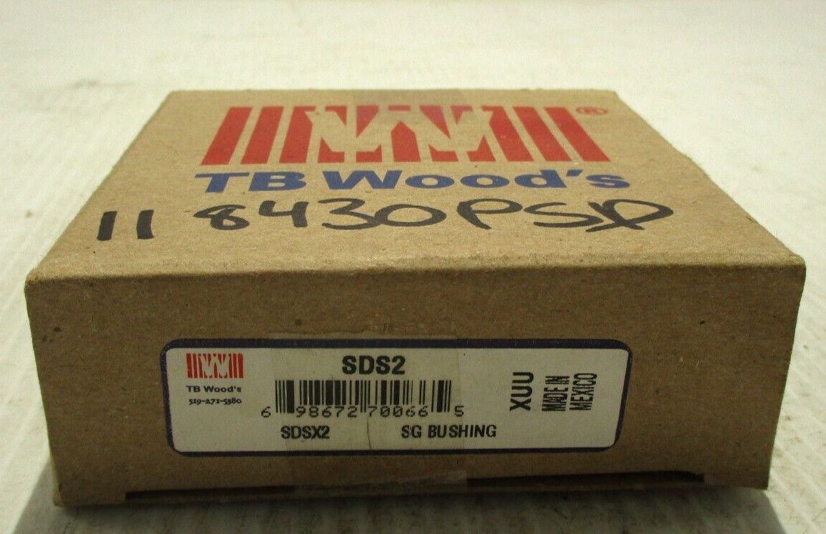 NEW TB WOODS SDS2 SG BUSHING 2" BORE