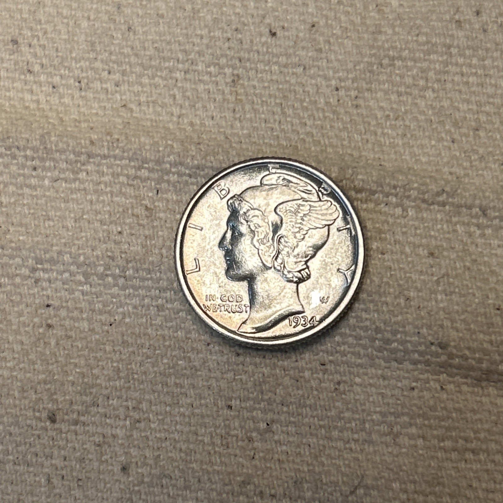 1934 Mercury Silver Dime BU *UNCIRCULATED* MS #SC 1010-16