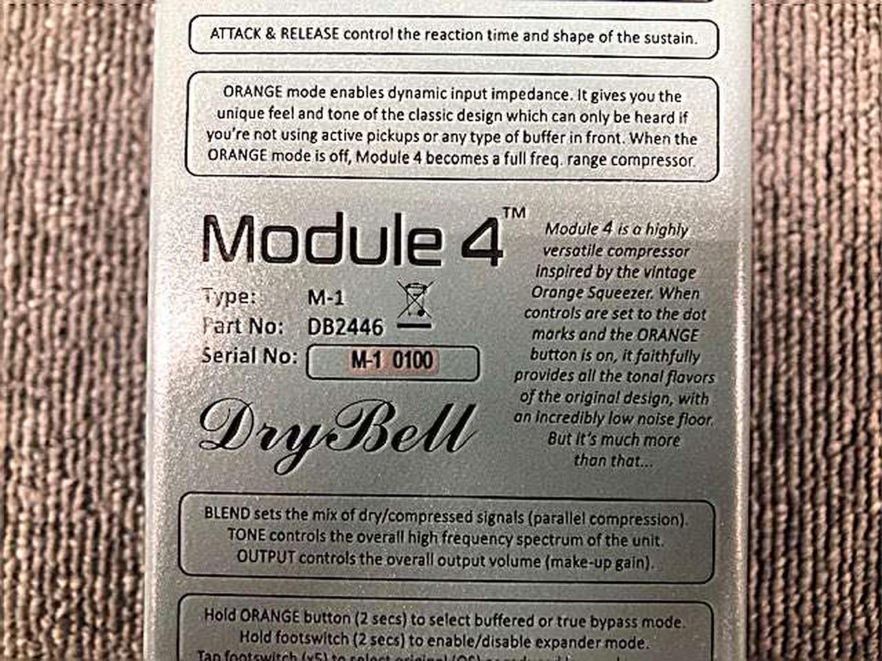 DRY BELL Module 4 Dual Voice Compressor Pedal Used