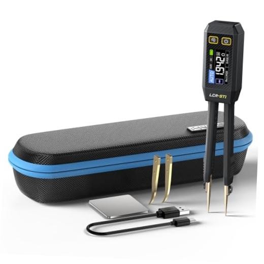 LCR-ST1 10KHz LCR Meter Tweezer, Mini Smart SMD Tester, ESR Meter,