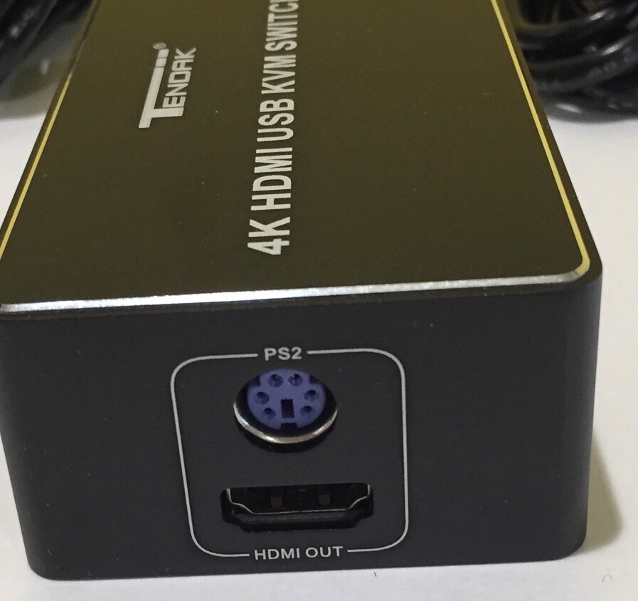 HDMI KVM Switch, Tendak 4K 4 in 1 Out KVM Switch Box Keyboard Mouse Printer Swit