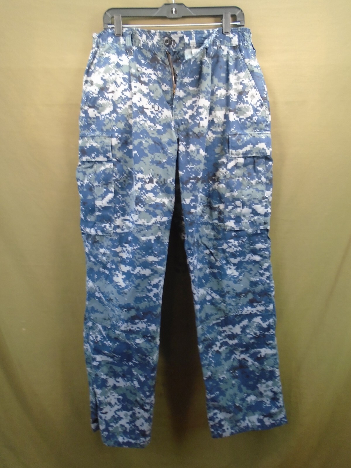 US Military Navy Working Uniform Blue NWU Pants Medium Regular 2007 Dirksen 97-I