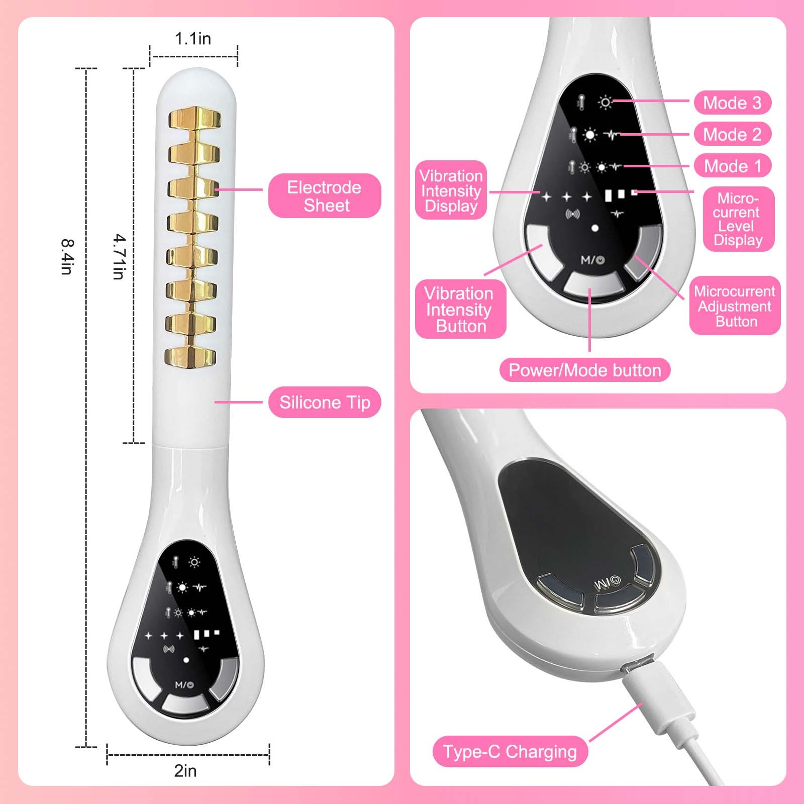 Multi-Function Kegel Trainer with Microcurrent and Heating for Postpartum Pelvic