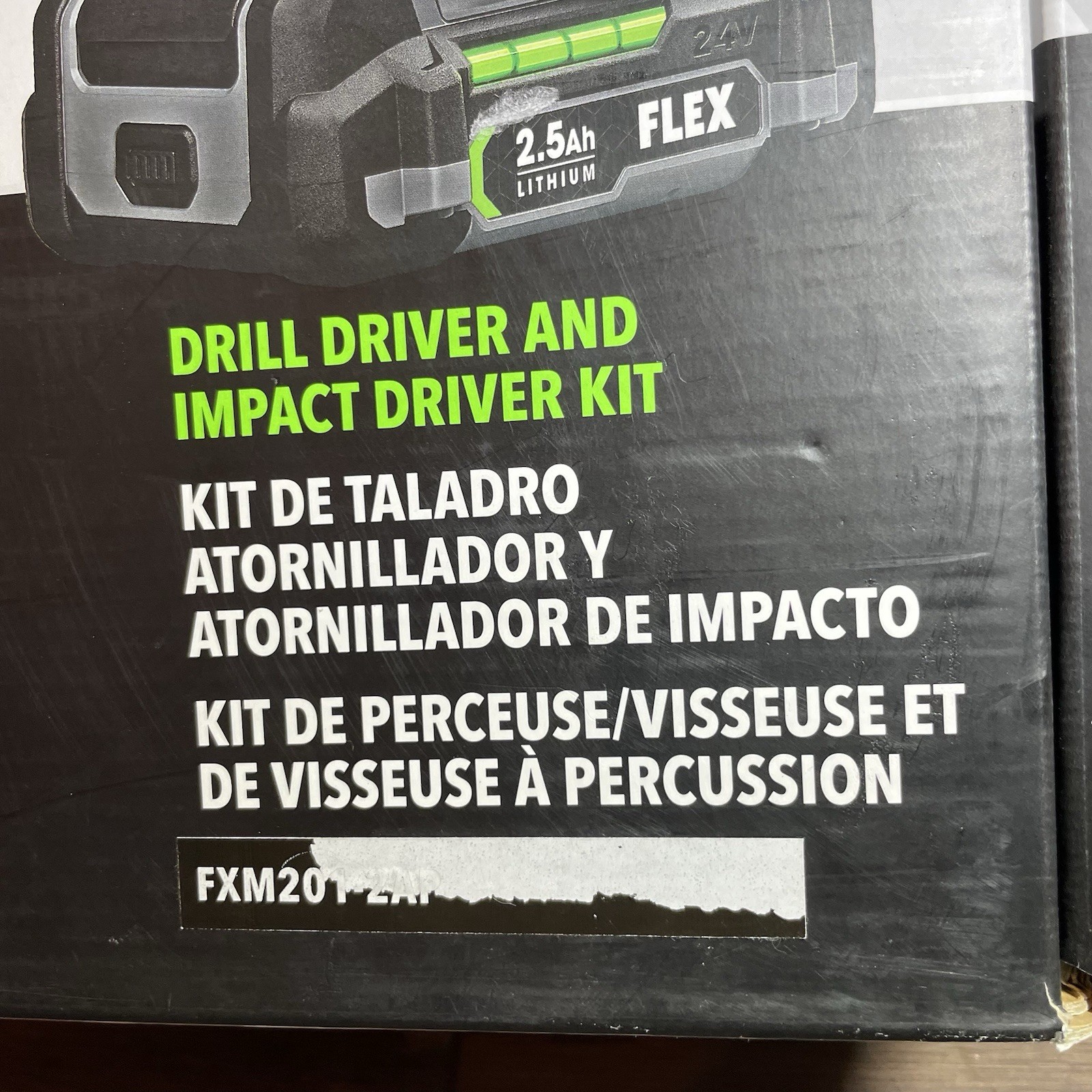 FLEX 24V Brushless Drill & Impact Driver Combo Kit 2 Batteries/Case FXM201-2AP