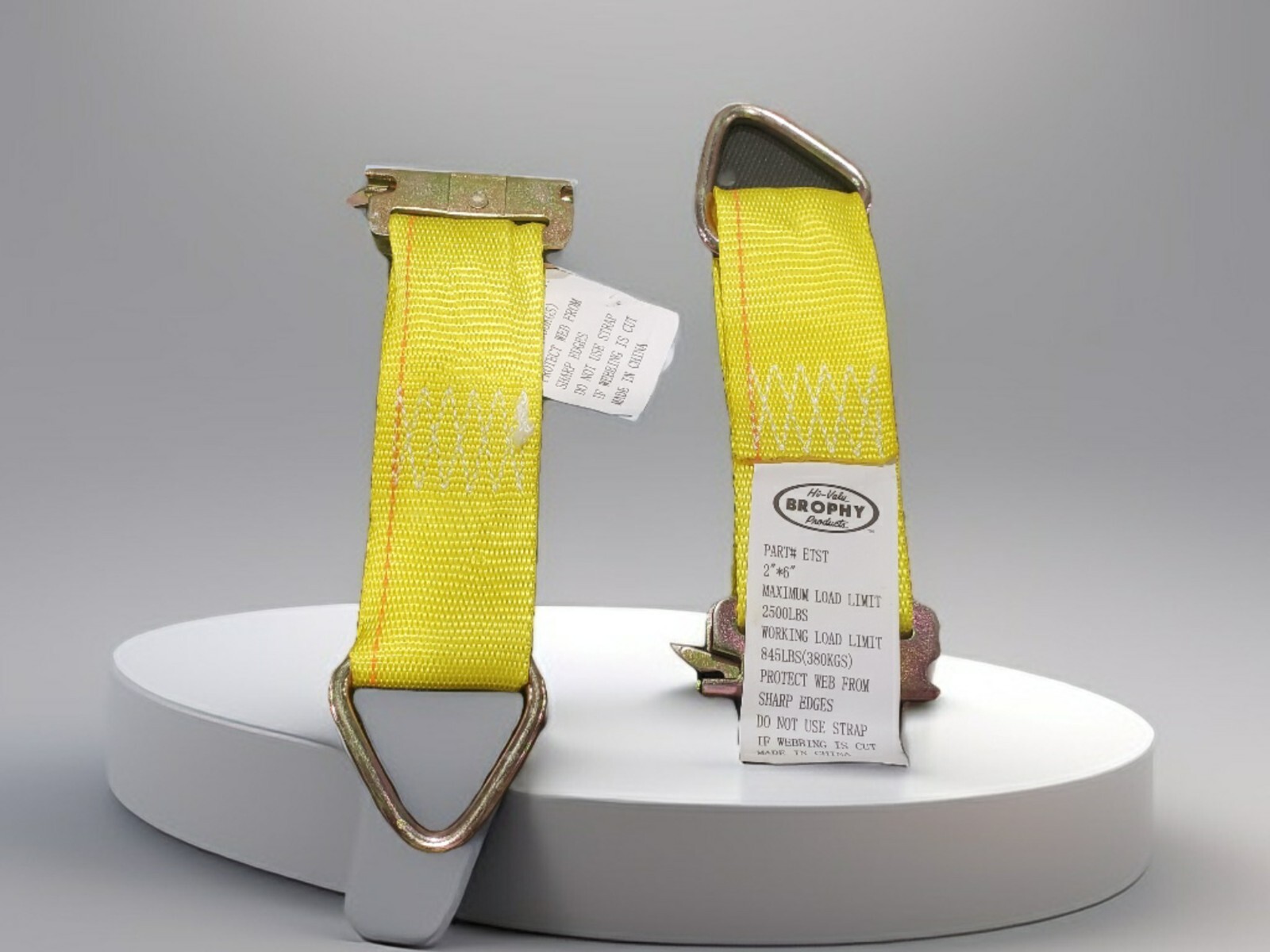 2x E Track Tie Off Rope Cargo Straps D Ring Fitting Enclosed Trailer Van 2.5k
