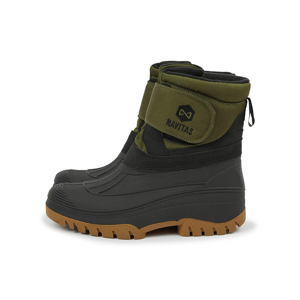 Navitas Polar Tec Fleece Boots - All Sizes - Green - Carp Fishing Outdoor NEW
