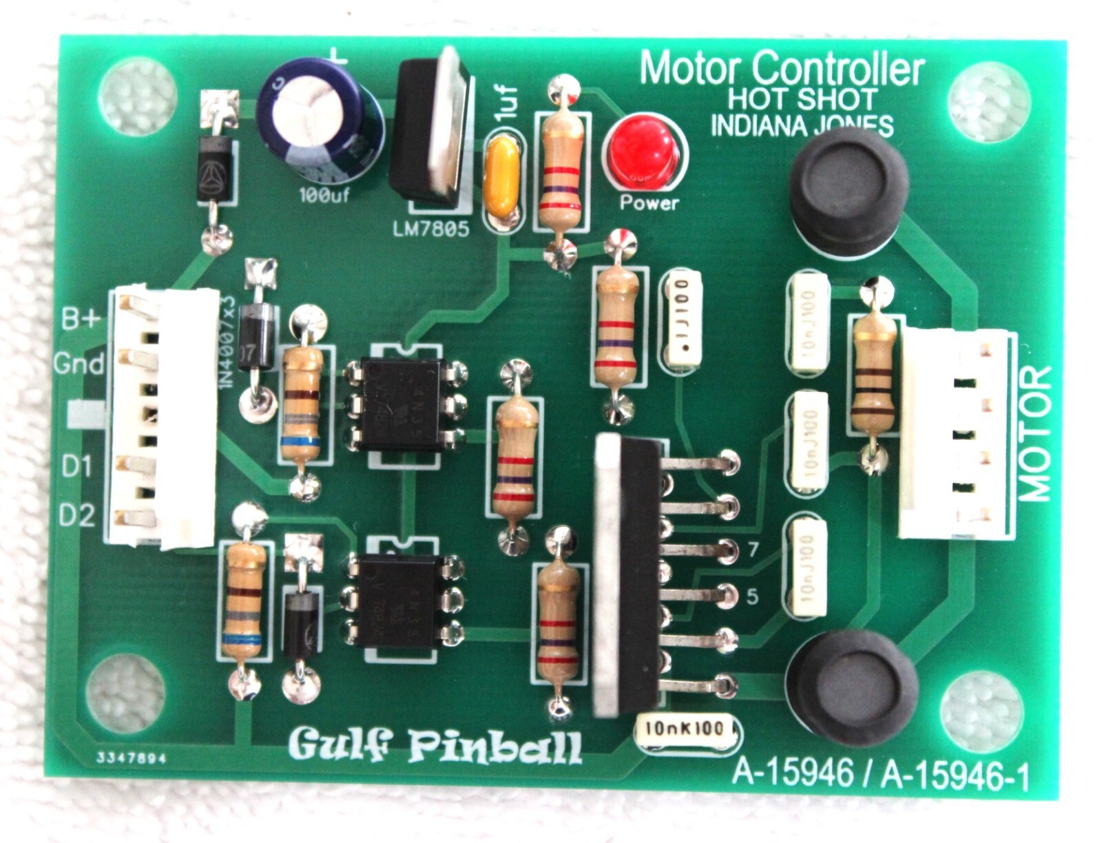 NEW -Motor Controller Board for Hot Shot / Indiana Jones pinball