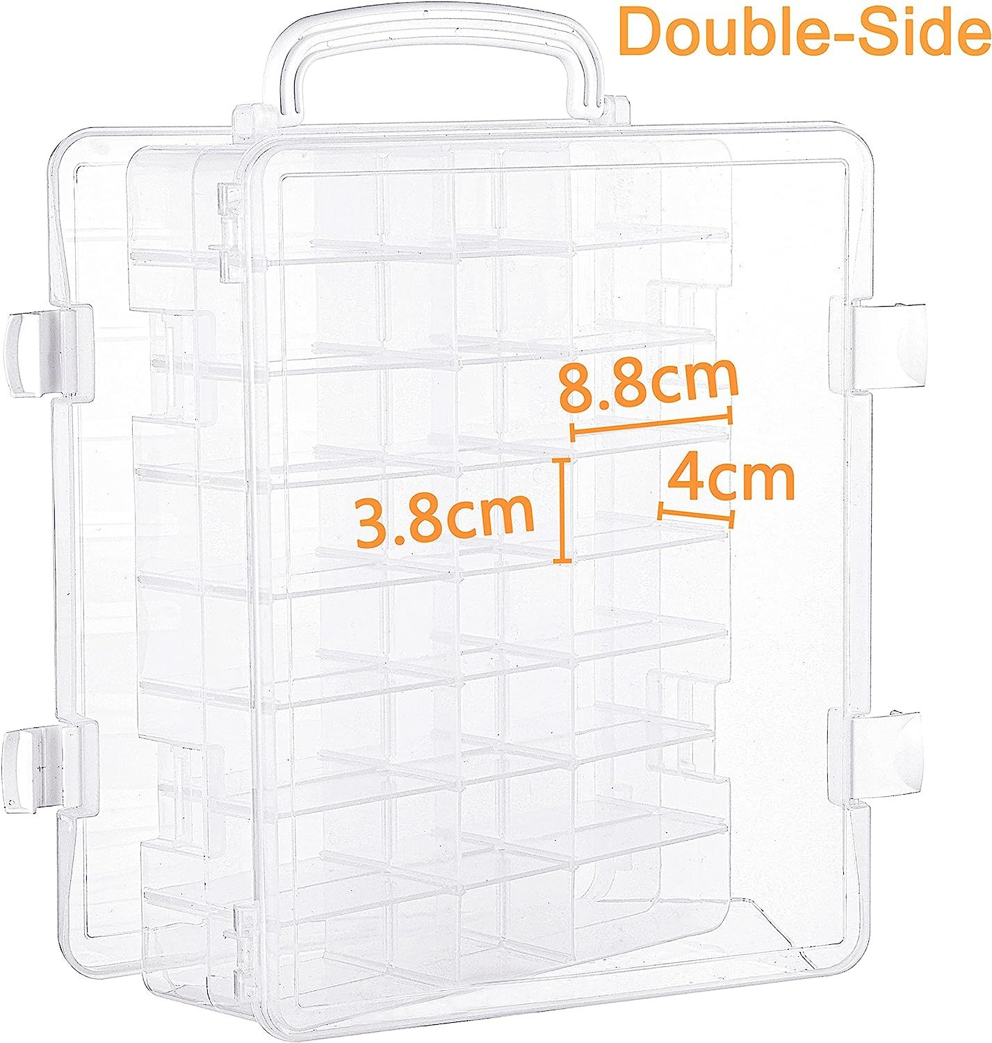 New brothread Double-Sided Storage Organizer/Box with Total 48 Adjustable...