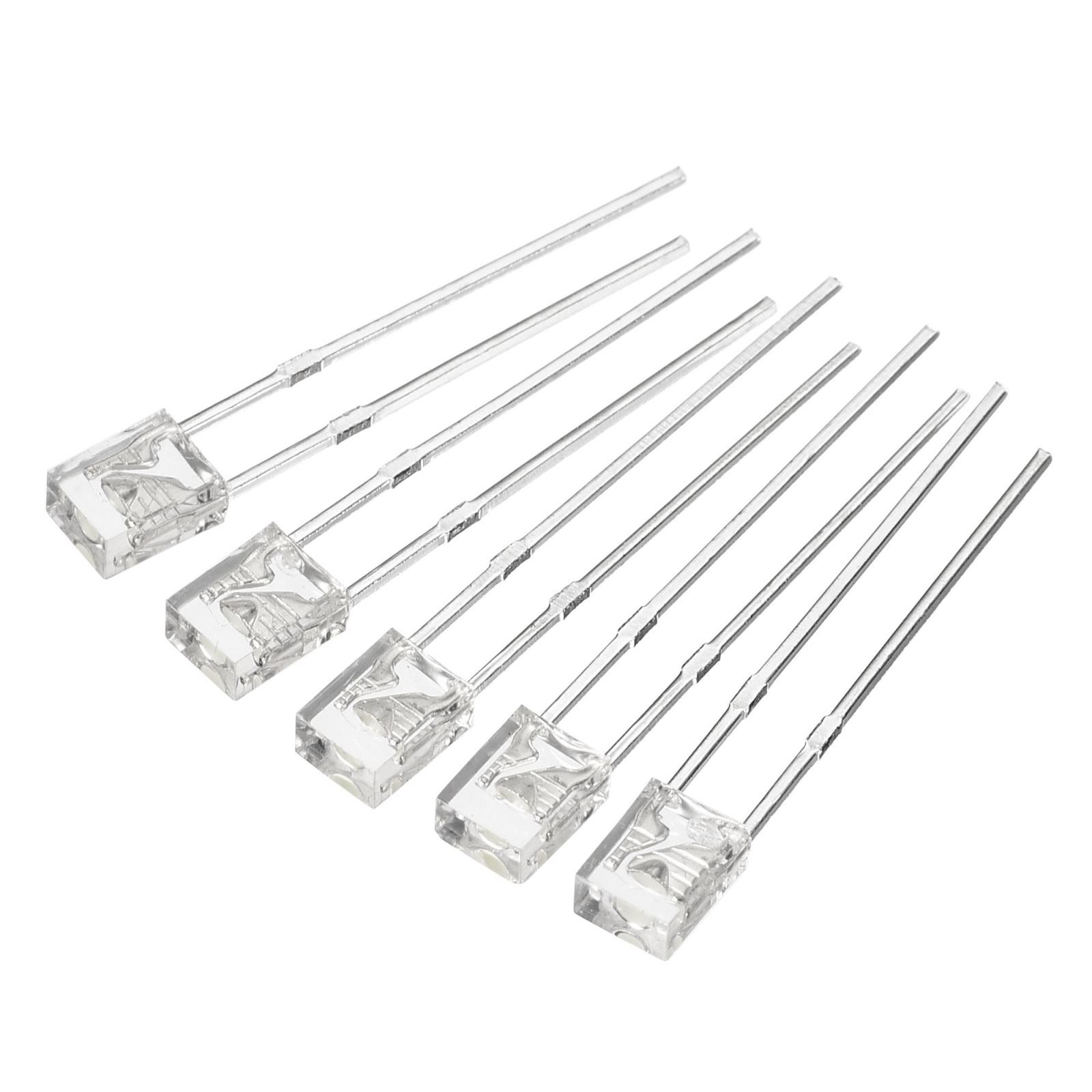 150Pcs 2x3x4mm Light Diode Rectangular Bright Clear LED Lamp Bulb Green