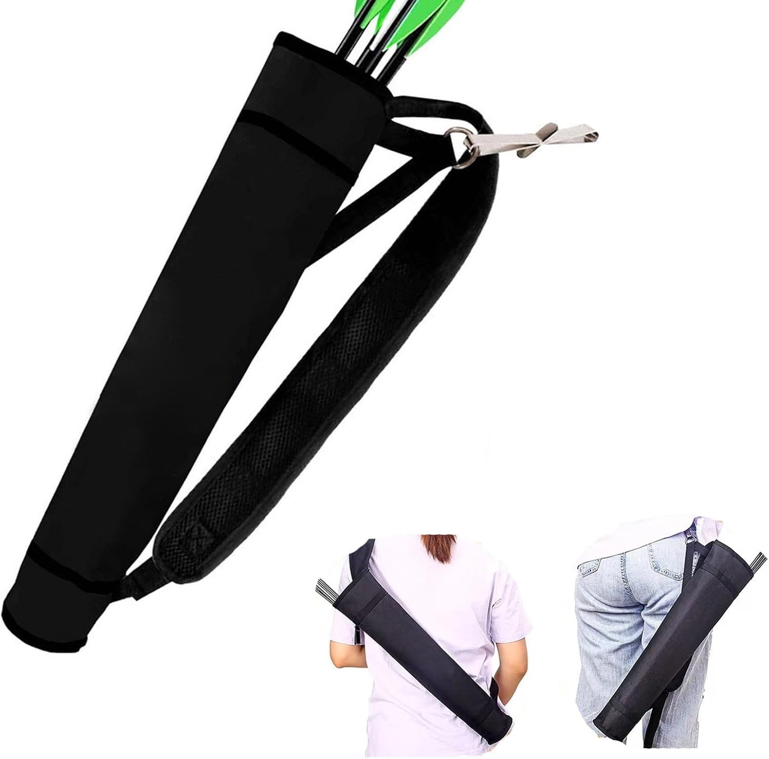 Archery Quiver Adjustable Arrow Backpack Bag Holder