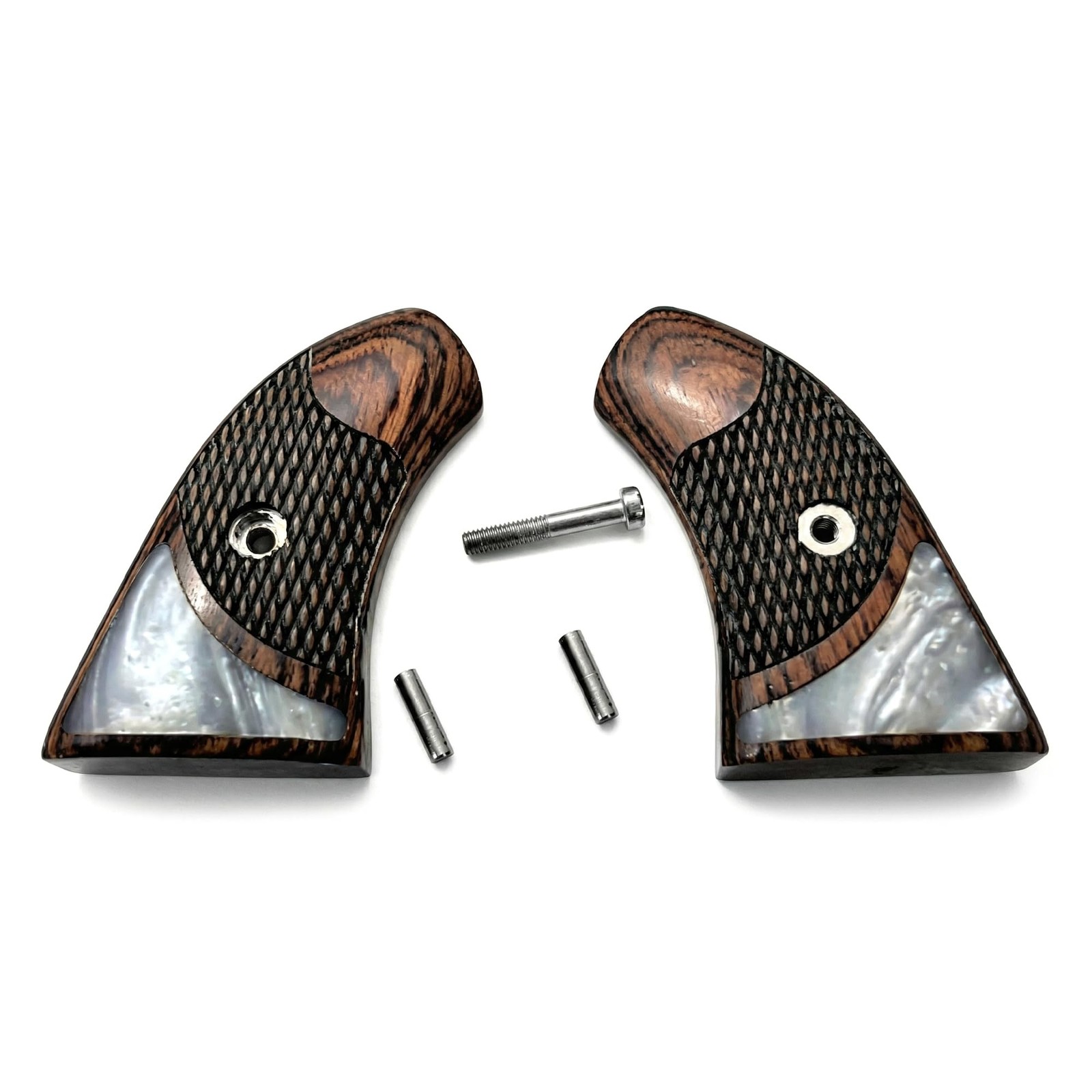 Grips fits North American Arms NAA Grips for Magnum .22 Rosewood & White Pearl