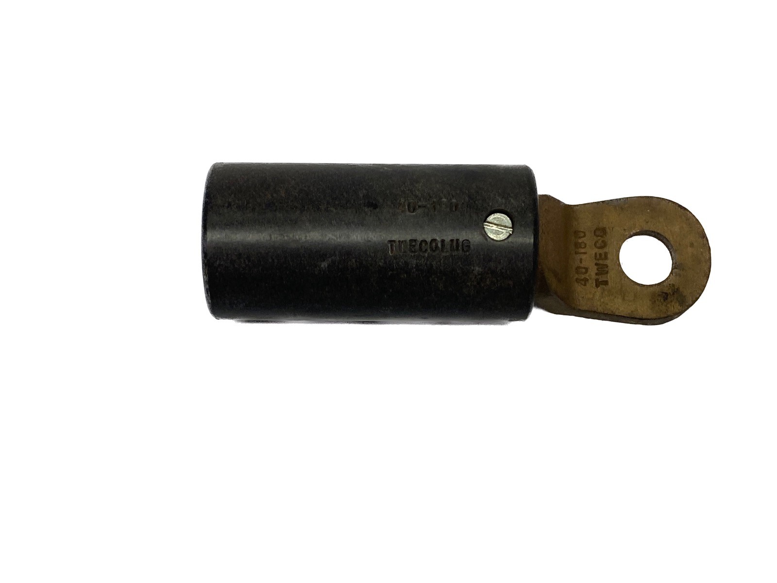 NEW OLD STOCK TWECO 400 Amp 180° Offset Brass Ball Point Cable Lug 40-180