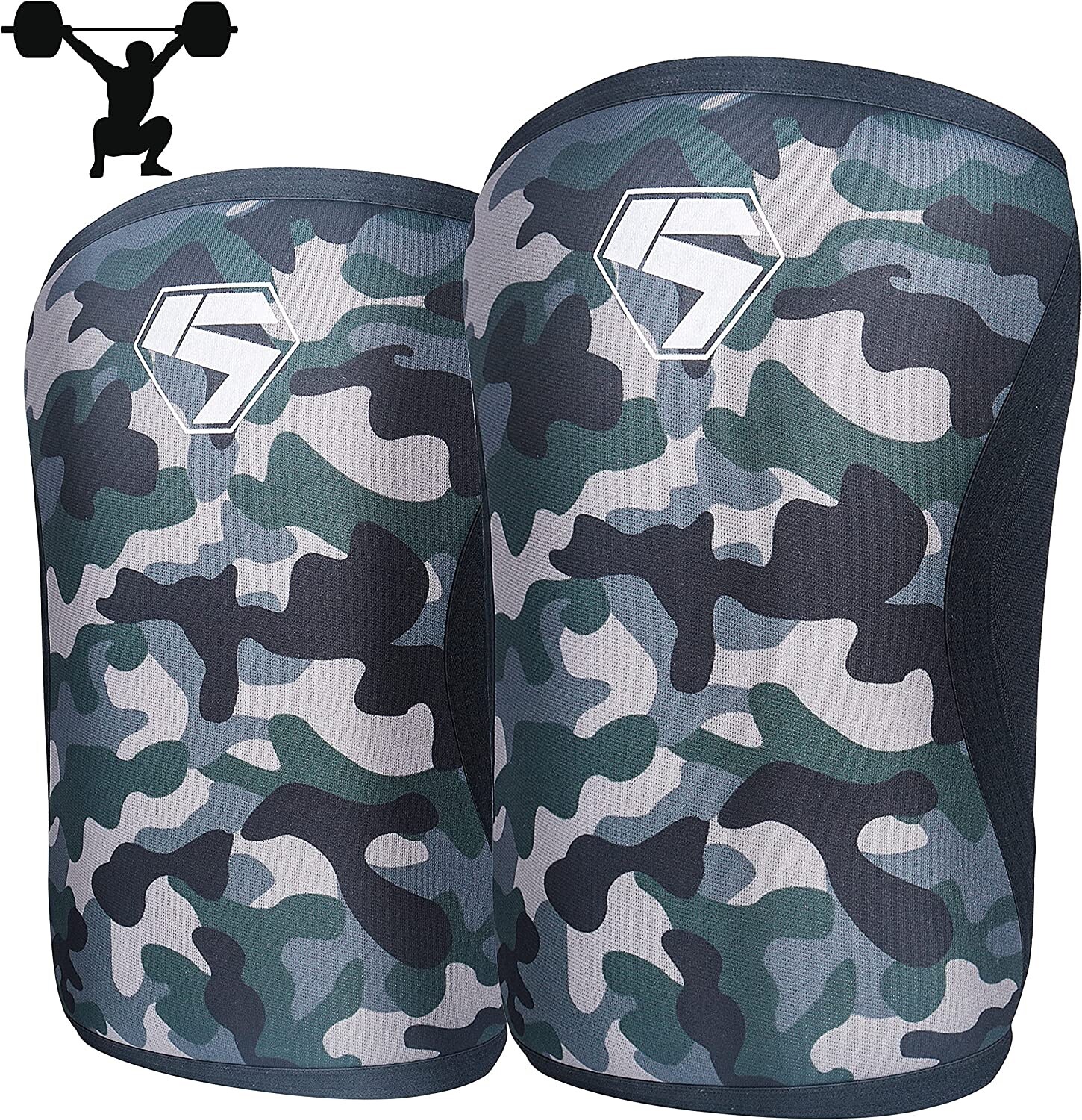 SKDK Weightlifting Knee Sleeves for Men Women - 7Mm Knee Sleeves Powerlifting fo