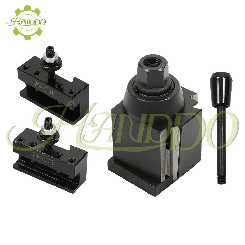Swing Dia 8" 3Pcs OXA 250-000 Wedge Type Quick Change Tool Post Set New