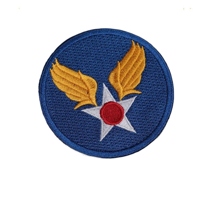 WW2 US ARMY AIR CORPS SHOULDER SLEEVE INSIGNIA EMBROIDERED PATCH BLUE
