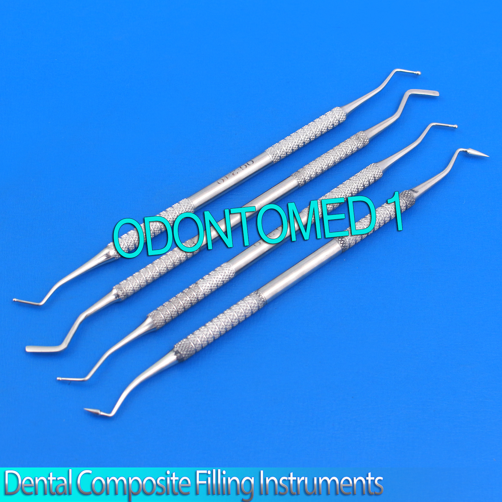 4 Pcs Dental Restorative Composite Filling Dental Instruments