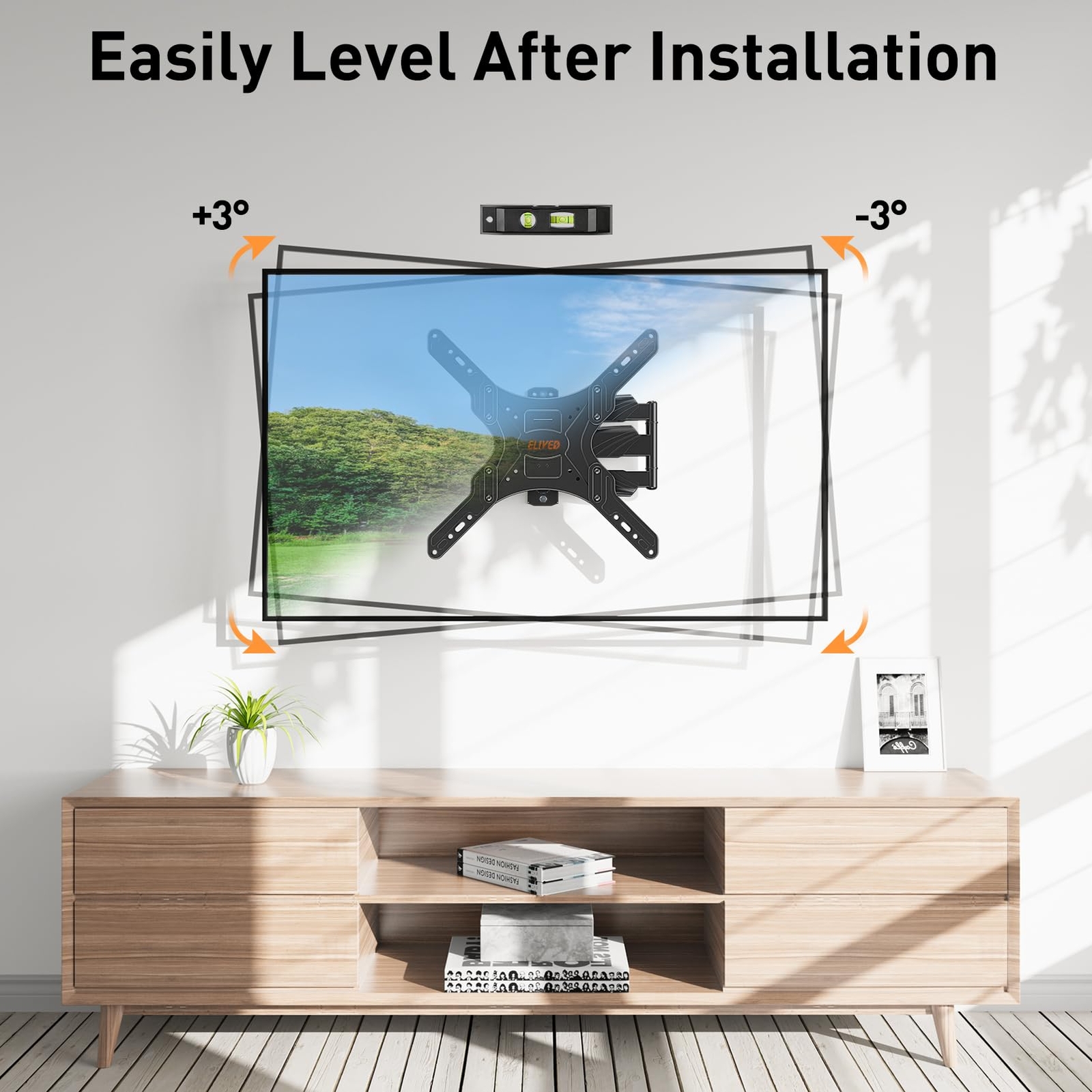Ul Listed Tv Wall Mount For Most 2660 Inch Tvs Swivel And Tilt Full Motion Tv Mo