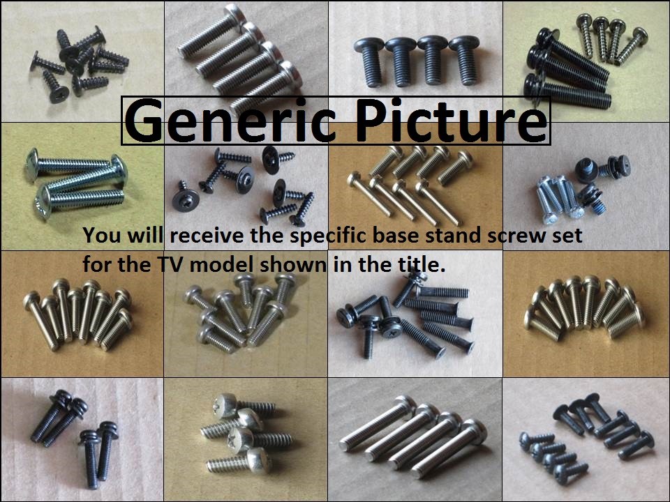 New Samsung LN40C630 Complete Screw Set for Base Stand Pedestal and Neck