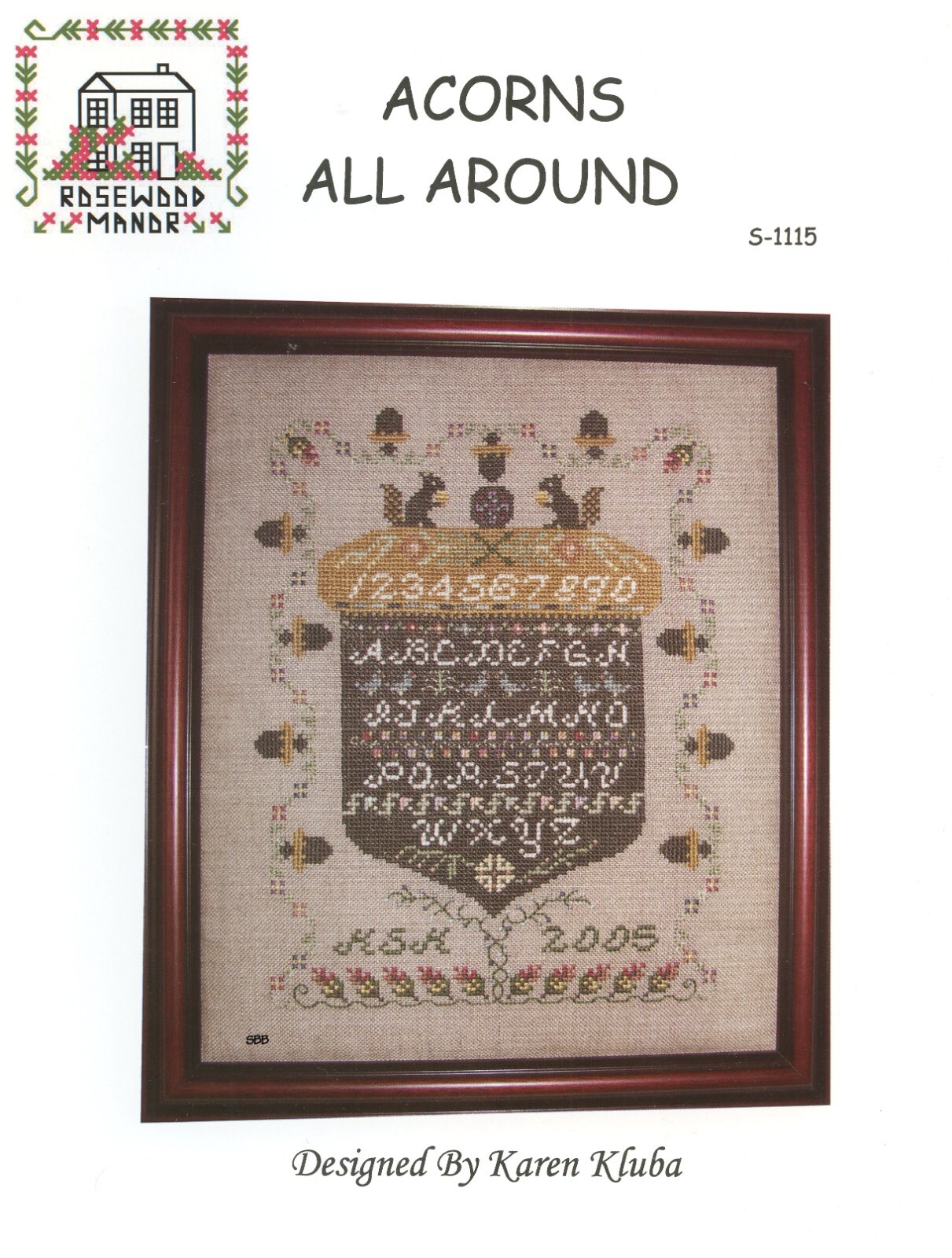 Rosewood Manor Designs / Karen Kluba ~ S-1115 Acorns All Around