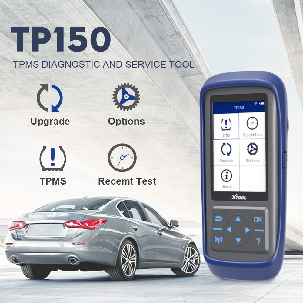 2024 XTOOL TP150 TPMS Programming Tool Car Tire Pressure Sensor Program Relearn
