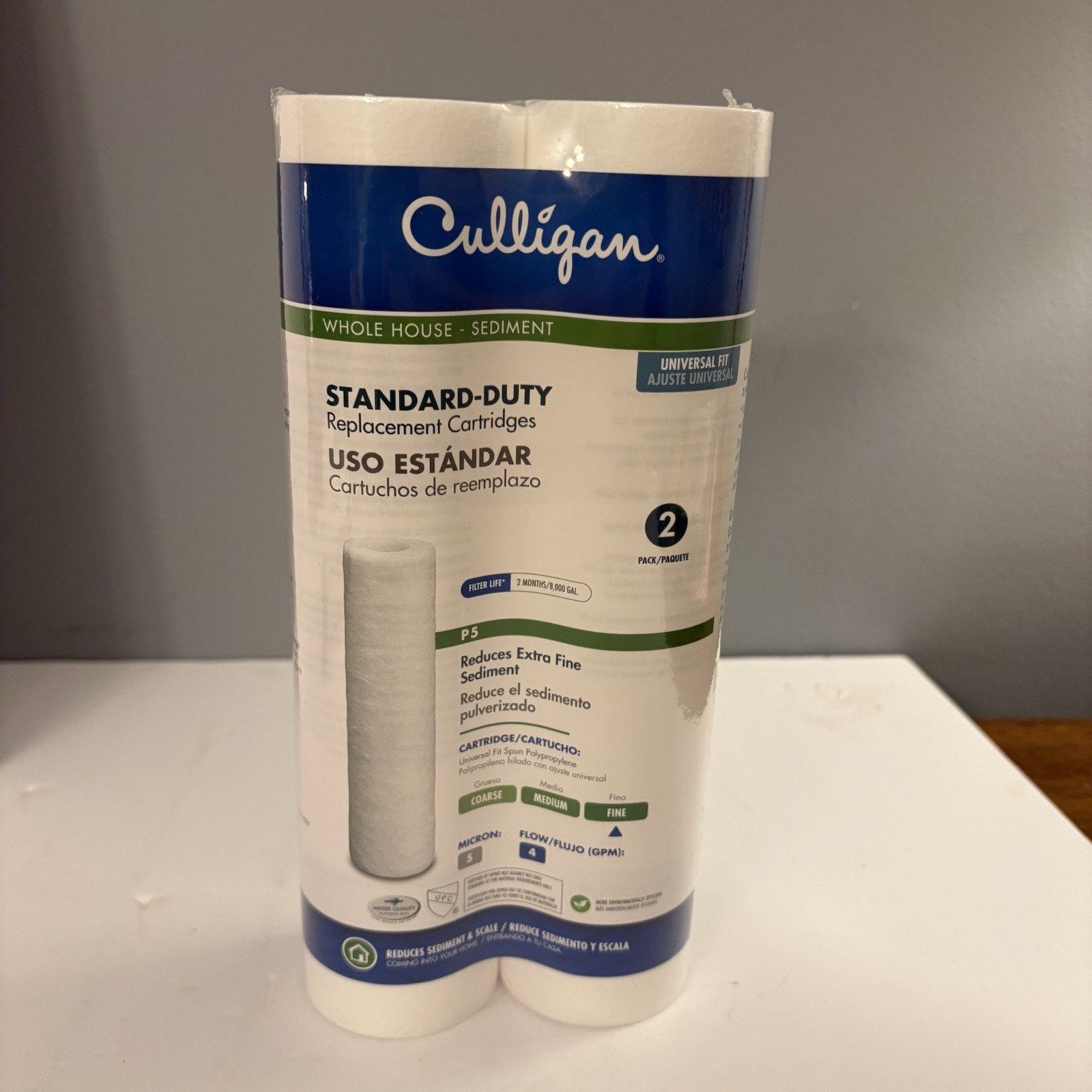 Culligan P5 Standard-Duty Replacement Sediment Cartridge 2 Pack New