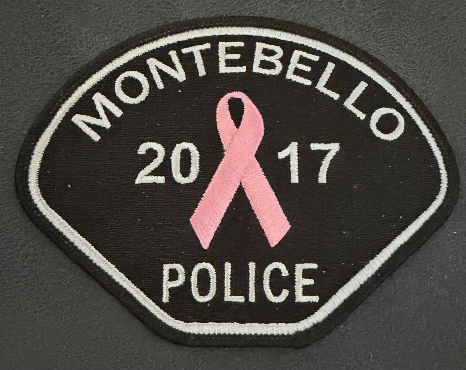 California Pink Patch. 2017 Montebello Police Dept.