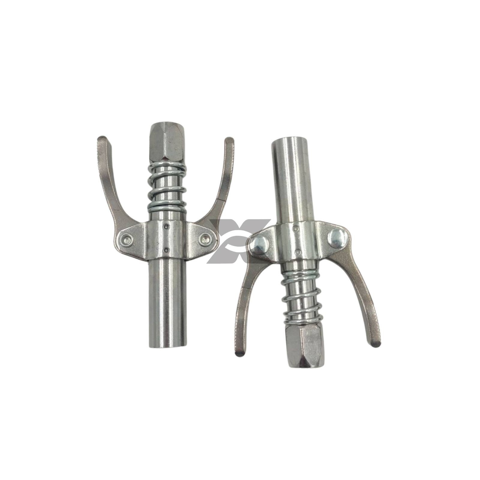 2Pc Quick Release Lock Oil Nozzle Grease Coupler Double Handle High Pressure