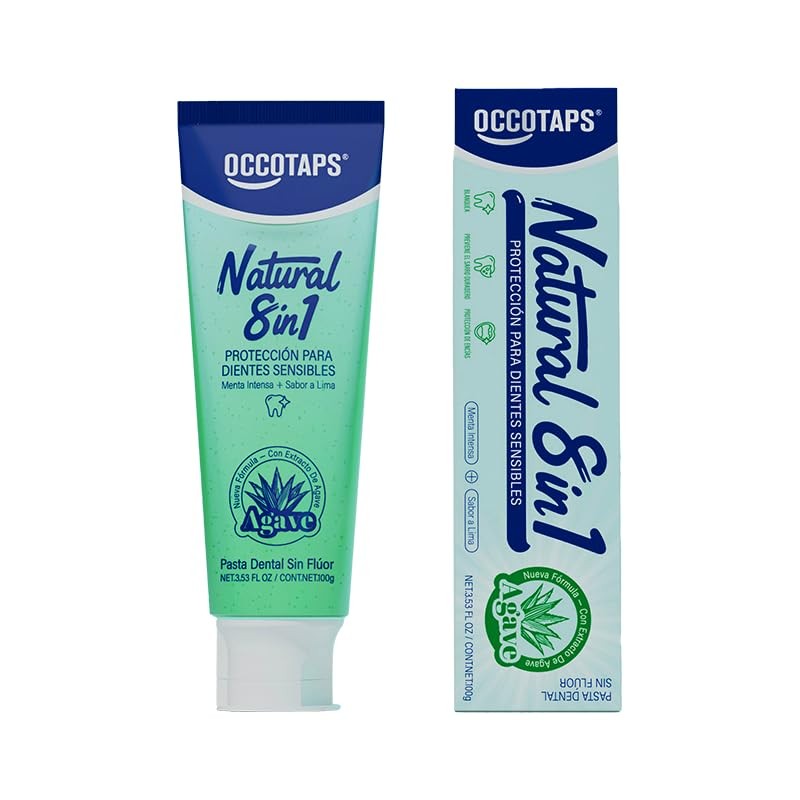 OCCOTAPS Sensitive Whitening Fluoride-Free Toothpaste, Anti-Plaque  Remineral...