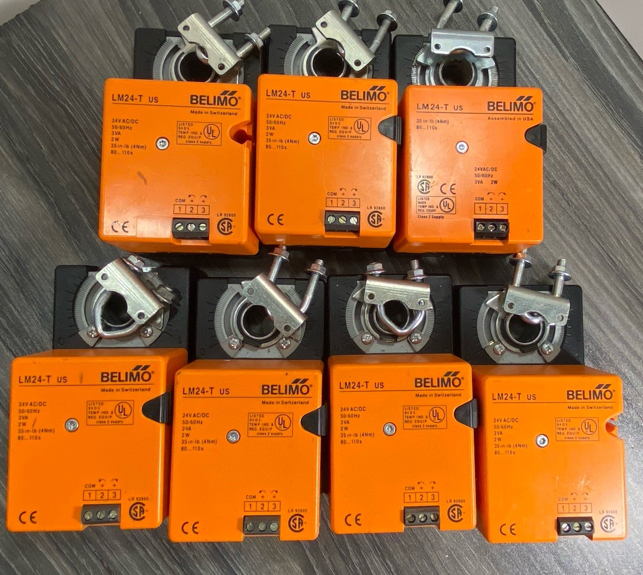 **Lot of 7**  Belimo LM24-T/US  Control Actuator 35in-lb 4Nm LM24-T US 2W  24V