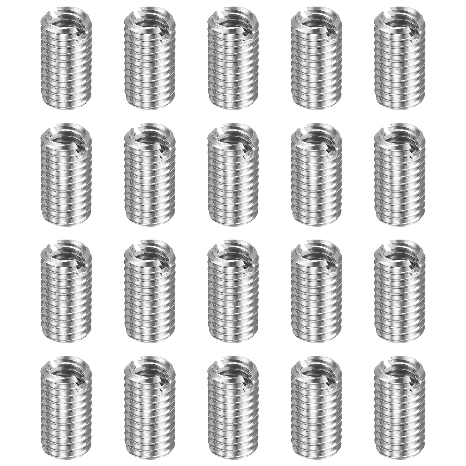 20pcs M8x1.25 Male to M6x1 Female Thread Repair Insert Reducing Nut 15mm Long