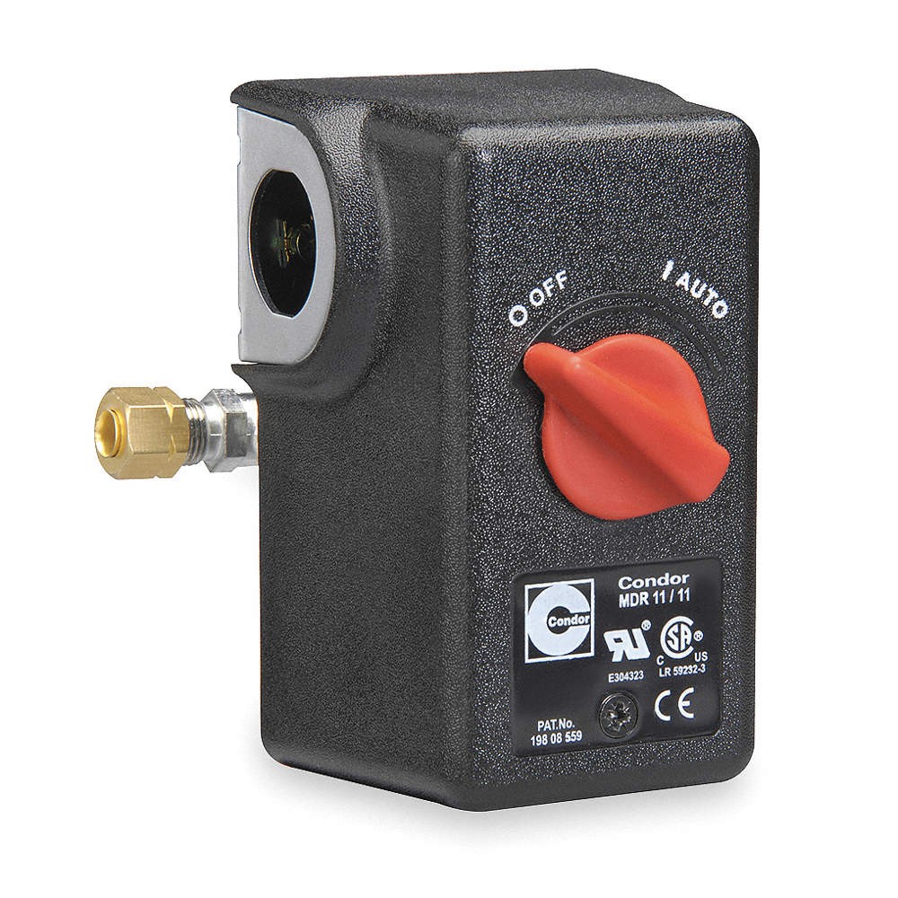 CONDOR USA, INC 11GA2E PressureSwitch,Auto/Off,DPST,25-160psi 3EYP6