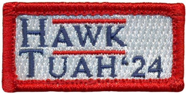USAF HAWK TUAH 2024 POCKET TAB PATCH - RED/WHITE/BLUE