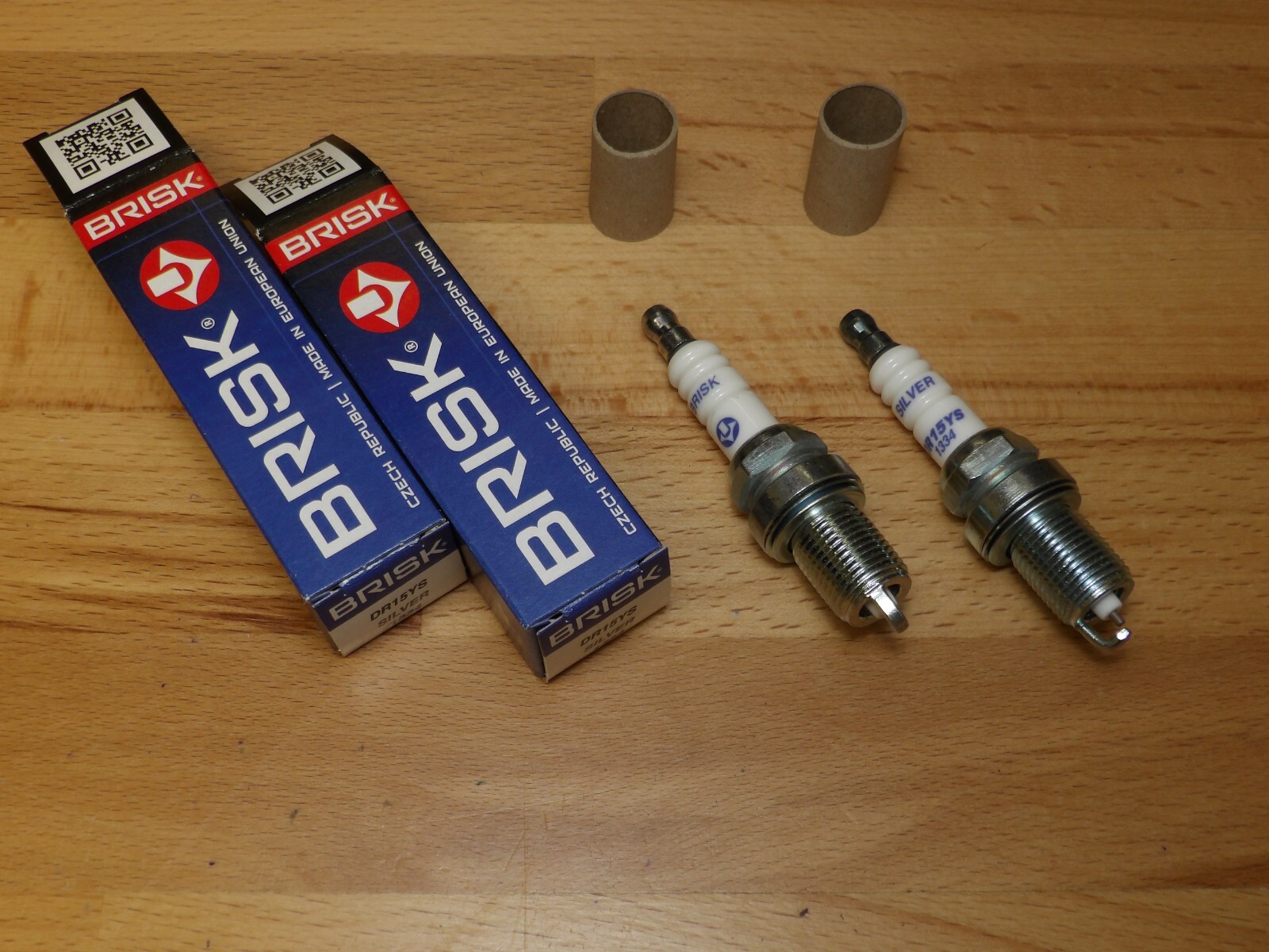 2x BRISK DR15YS-11 Silver Upgrade Spark Plugs fit: Honda NC750 - 2014 to 2020