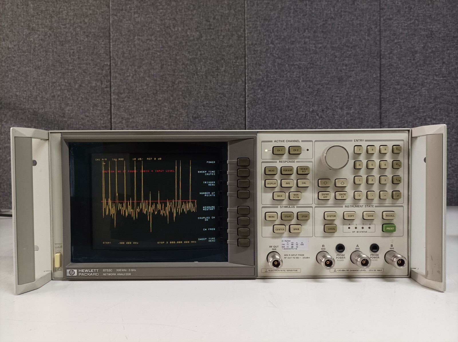 Agilent 8753C, Network Analyzer, 300 KHZ - 3 GHZ, 2-port #