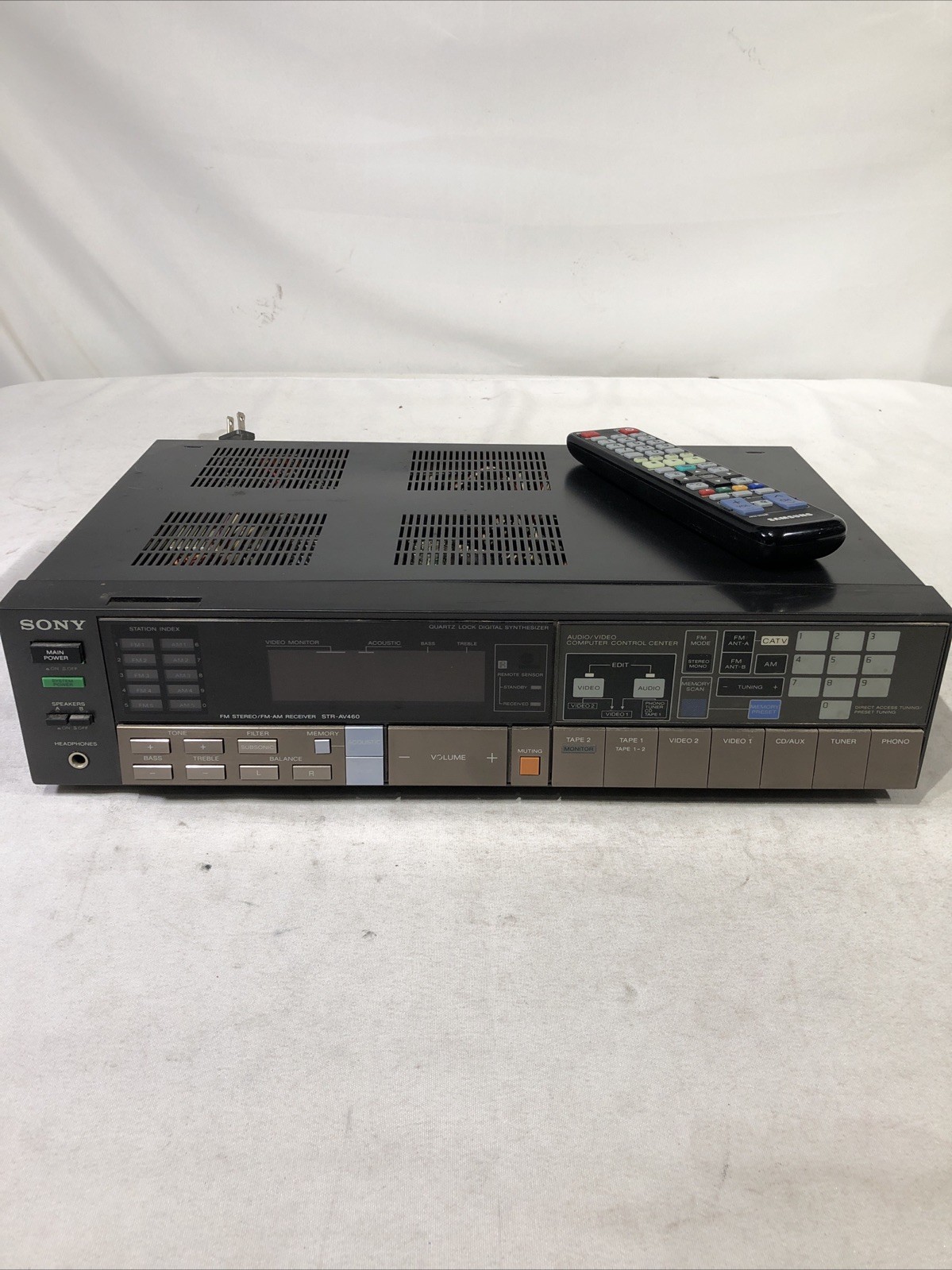 Sony Stereo Receiver STR-AV460 Digital EQ+Tuner, Phono, A+B Amplifier- Tested