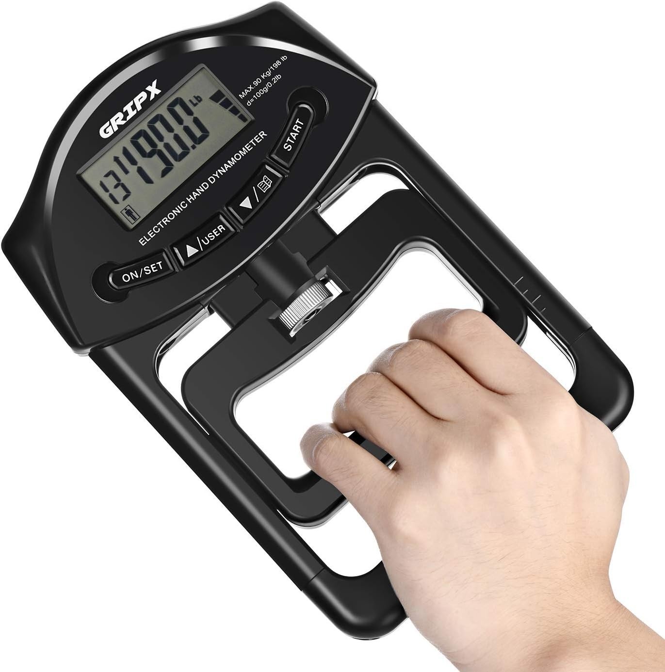Digital Hand Dynamometer Grip Strength Measurement Meter Auto Capturing Elect...